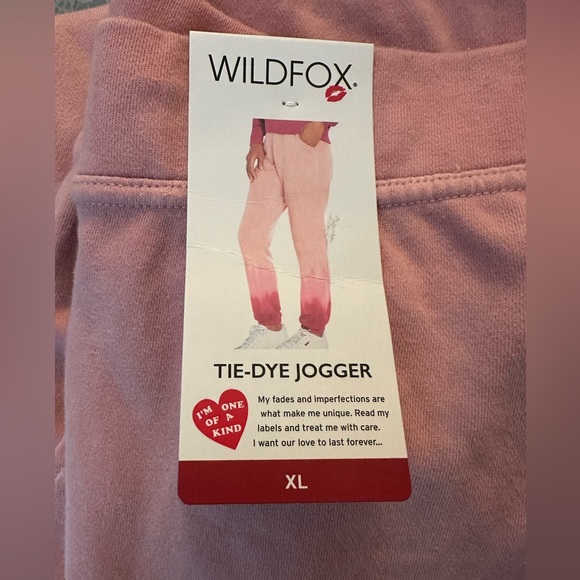 WILDFOX Olivia French Terry Tie Dye Joggers NWT - Picture 7 of 7
